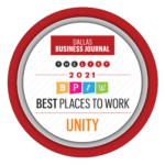 Unity Search named as one of the Best Places to Work in Dallas in 2021 according to the Dallas Business Journal