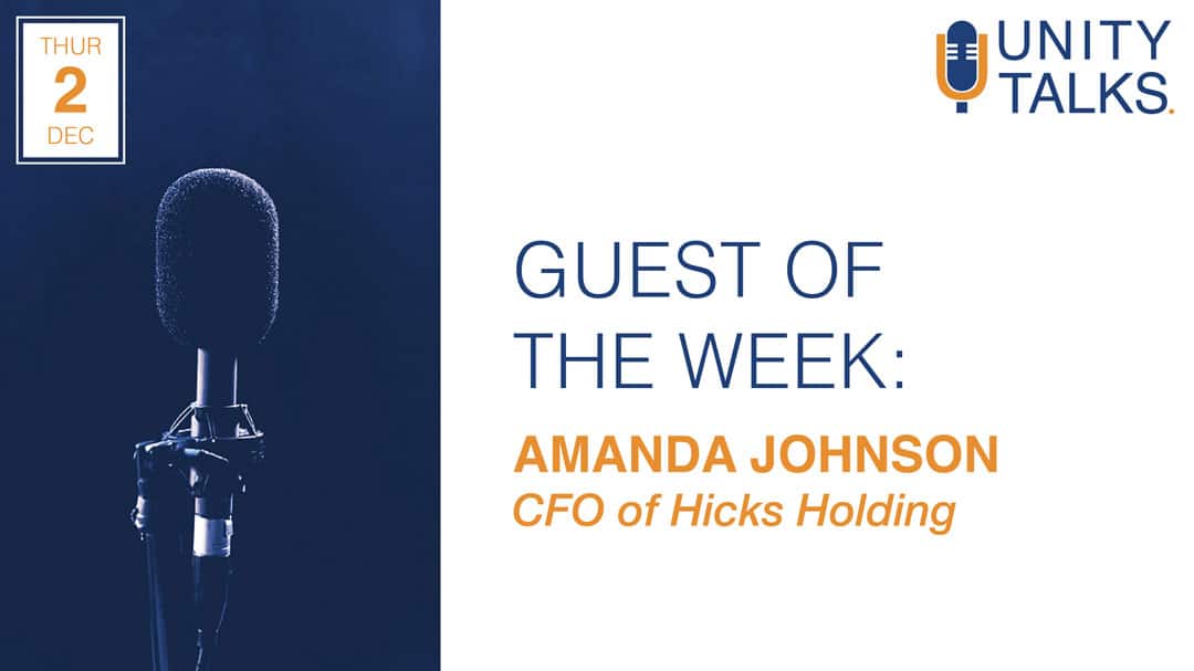 Graphic for Guest of the Week Unity Talks - Amanda Johnson
